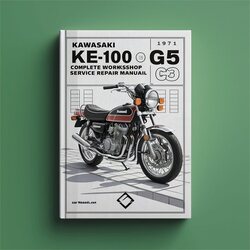 1971-1975 Kawasaki KE Models KE100 G5 Motorcycle Service Repair Workshop Manual PDF