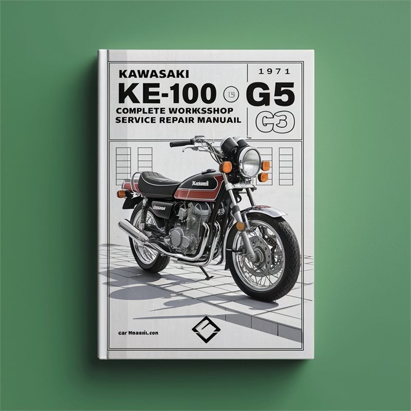 1971-1975 Kawasaki KE Models KE100 G5 Motorcycle Service Repair Workshop Manual PDF