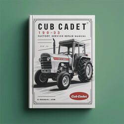 Cub Cadet 190-303 Tractor Service Repair Workshop Manual PDF