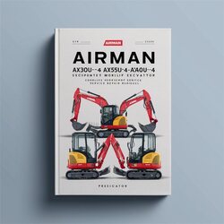 Airman AX30U-4 AX35U-4 AX40U-4 AX50U-4 Mini Excavator Service Repair Workshop Manual PDF