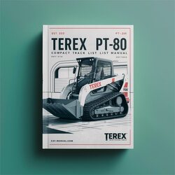 Terex PT-70 PT-80 Compact Track Loader Master Parts Catalog PDF