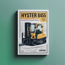 Hyster B455 (w20zr W30zr) Forklift Service Repair Workshop Manual PDF