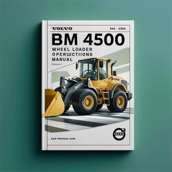 Volvo Bm 4500 Wheel Loader Operating Service Repair Workshop Manual PDF