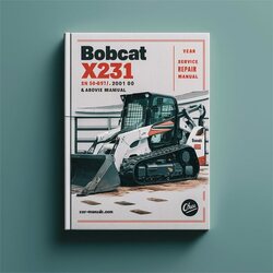 Bobcat X231 Excavator SN 508912001 Above Service Repair Workshop Manual PDF