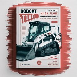 Bobcat T180 Turbo High Flow Compact Track Loader SN 524211001 Above Service Repair Workshop Manual PDF