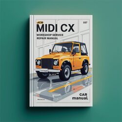 JCB Midi CX 1327001-1349999 Service Repair Workshop Manual PDF
