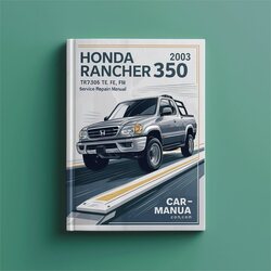 2000-2003 Honda Rancher 350 (trx350 TM TE FE Fm) Service Repair Workshop Manual PDF