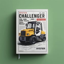 Hyster Challenger H30H H40H H50H H60H (D003) Forklift Trucks Parts Catalog PDF