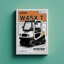 Hyster W45XT (B215) Walkie Pallet Truck Service Repair Workshop Manual PDF