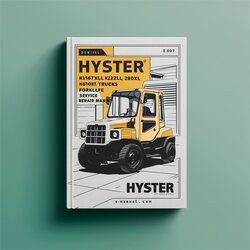 Hyster H165XL H190XL H210XL H230XL H250XL H280XL (E007) Forklift Trucks Service Repair Workshop Manual PDF