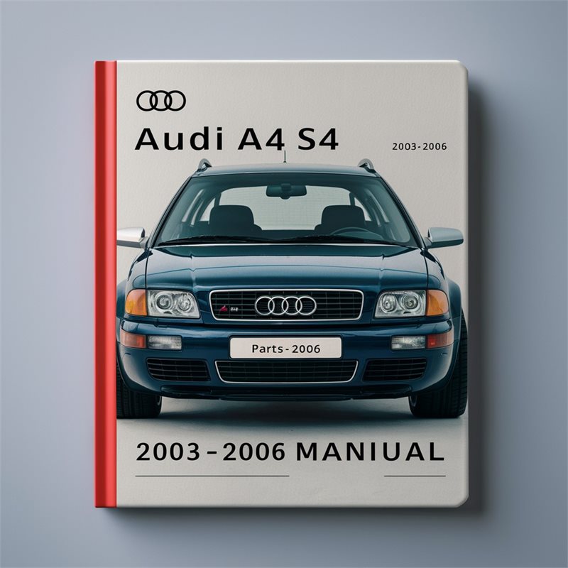 2003-2006 Audi A4 S4 Parts Catalog PDF