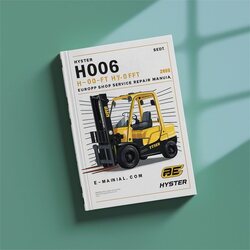 Hyster H006 H6.0ft H7.0ft Europe Forklift Shop Service Repair Workshop Manual PDF