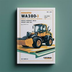 Komatsu WA380-3 WA380-3LE Wheel Loader (serial Number: A50001 Up) Service Repair Workshop Manual PDF