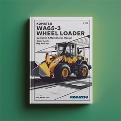 Komatsu WA65-3 Wheel Loader Operation (serial Number: HA940171 Up) Service Repair Workshop Manual PDF