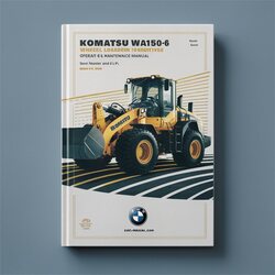 Komatsu WA150-6 Wheel Loader Operation (serial Number: 80051 Up) Service Repair Workshop Manual PDF