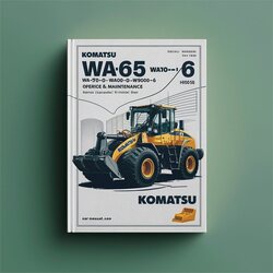 Komatsu WA65-6 WA70-6 WA80-6 WA90-6 Wa100m-6 Wheel Loader Operation (serial Number: H60051 Up) Service Repair Workshop Manual PDF