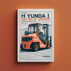 Hyundai 50D-7A 60D-7A 70D-7A Forklift Trucks Service Repair Workshop Manual PDF
