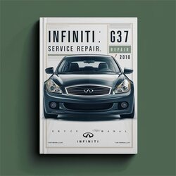 2008-2010 Infiniti G Models G37 Service Repair Workshop Manual PDF