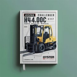 Hyster Challenger H44.00c C117 Forklift Parts Catalog PDF