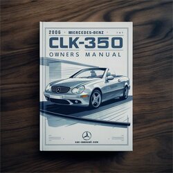 2006 Volkswagen Cabriolet Mercedes-benz CLK-CLASS CLK350 Owners Owner's Manual PDF