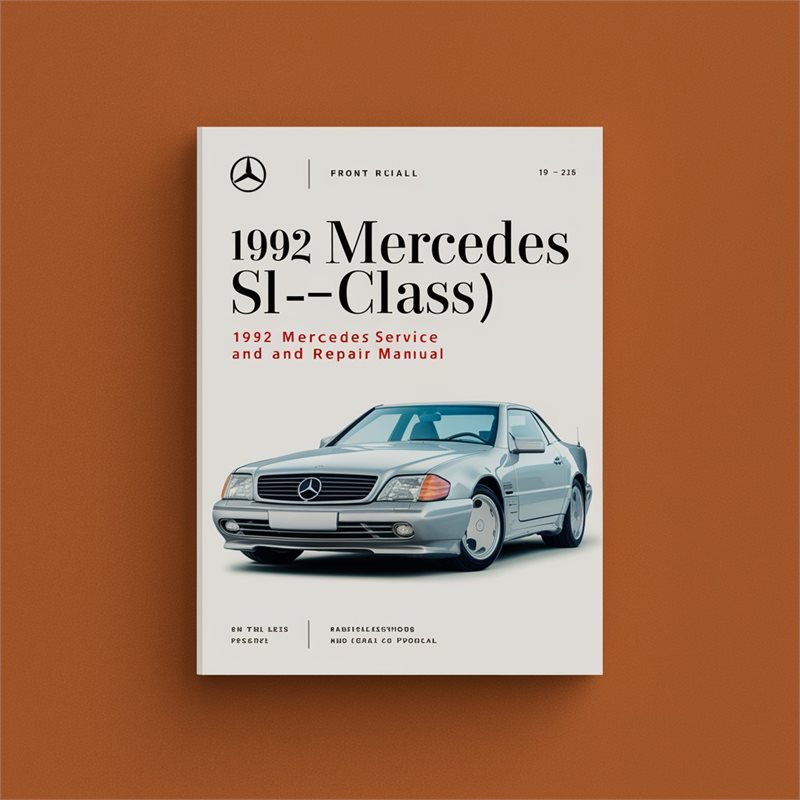 1992 Mercedes SL Class SL-CLASS (R129) Service Repair Workshop Manual PDF