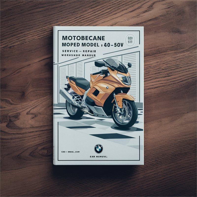 Motobecane 50V Moped Model 40 50 7 Service Repair Workshop Manual PDF