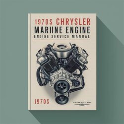 Chrysler M440 1970S Marine Inboard Engine Service Repair Workshop Manual PDF