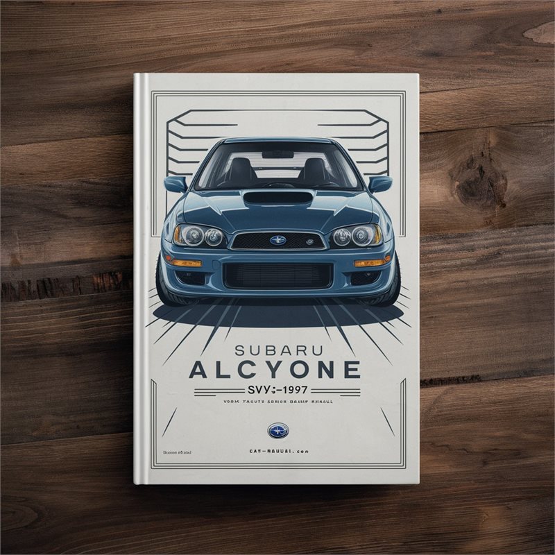 1992-1997 Subaru Alcyone SVX Service Repair Workshop Manual PDF