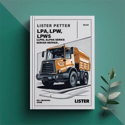 Lister Alpha Series Petter LPA LPW Lpwt Lpws Lpwg Service Repair Workshop Manual PDF