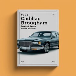 1991 Cadillac Brougham Software Service Repair Workshop Manual PDF