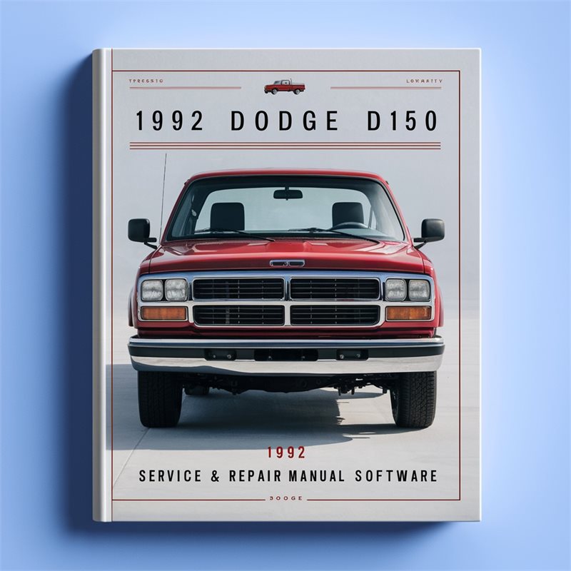 1992 Dodge D Series D150 Software Service Repair Workshop Manual PDF