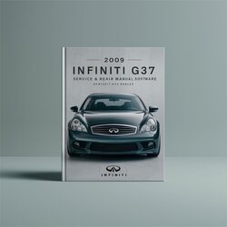 2009 Infiniti G Models G37 Software Service Repair Workshop Manual PDF