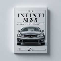 2007 Infiniti M Models M35 Software Service Repair Workshop Manual PDF