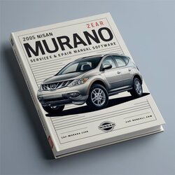 2005 Nissan Murano Software Service Repair Workshop Manual PDF