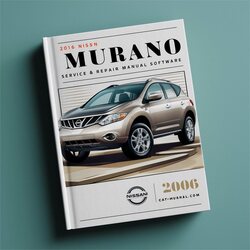 2006 Nissan Murano Software Service Repair Workshop Manual PDF