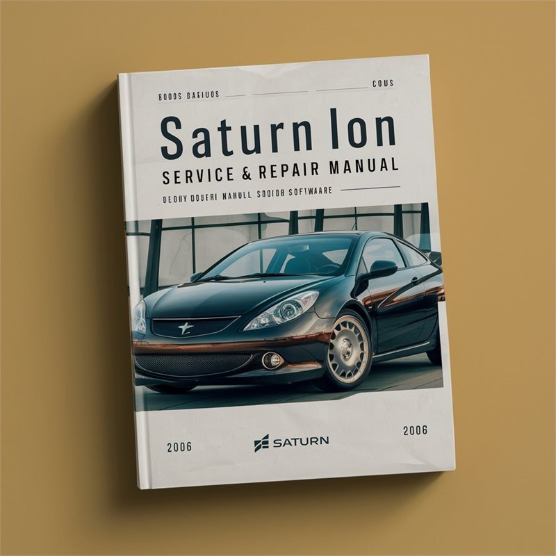 2006 Saturn Ion Software Service Repair Workshop Manual PDF