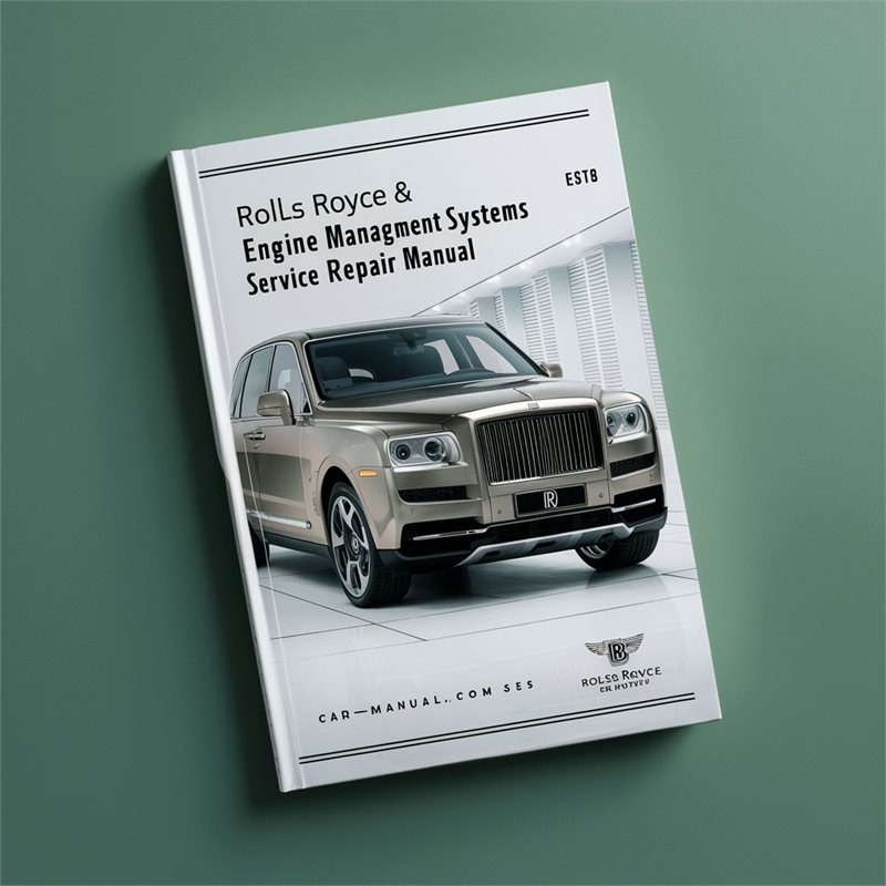 Rolls Royce Silver Spirit Engine Management Systems Service Repair Workshop Manual PDF