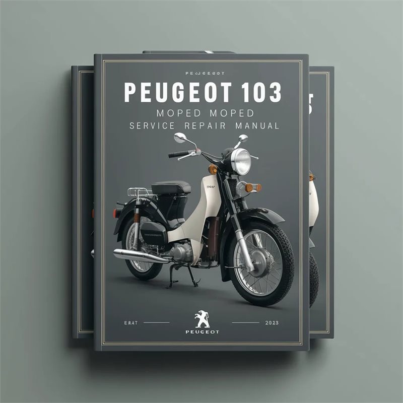 Peugeot 103 Moped Engine Service Repair Workshop Manual PDF