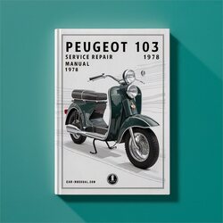 1976-1978 Peugeot 103 Moped Service Repair Workshop Manual PDF
