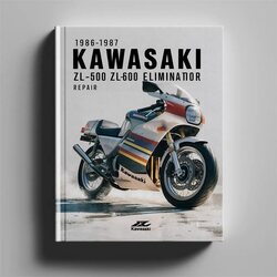 1986-1987 Kawasaki Eliminator ZL500 ZL600 Motorcycle Service Repair Workshop Manual PDF