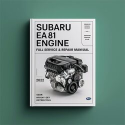 Subaru EA Series EA81 Engine Service Repair Workshop Manual PDF