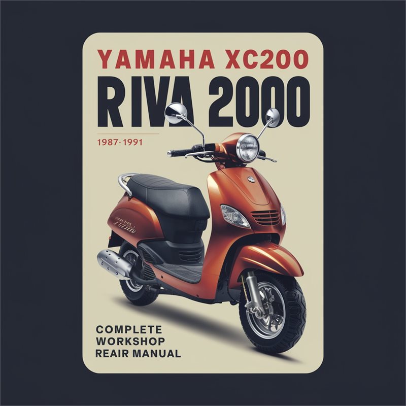 1987-1991 Baotian Yamaha XC200 Riva 200 Scooter - Reair Service Repair Workshop Manual PDF