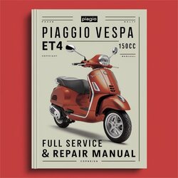PIAGGIO VESPA ET4 150CC Full Manual de servicio y reparación 
