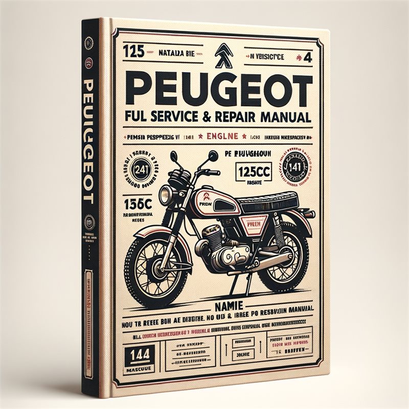 Peugeot FD1 4T 125CC Engine Service Repair Workshop Manual PDF