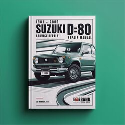 1981-2000 Suzuki DS Models DS80 Service Repair Workshop Manual PDF