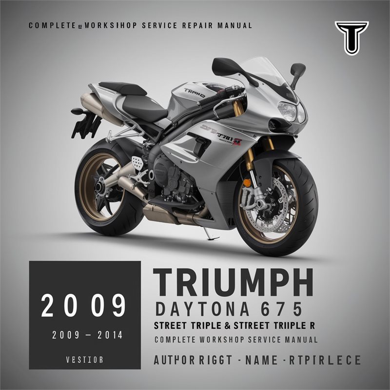 2009-2014 Triumph Street Triple Daytona 675 R Service Repair Workshop Manual PDF