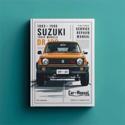 1983-1990 Suzuki SP Series DR100 SP100 Models Service Repair Workshop Manual PDF
