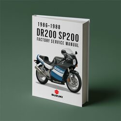 1988 Suzuki SP Series DR200 SP200 Models Service Repair Workshop Manual PDF