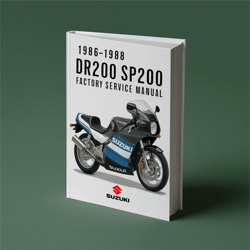 1988 Suzuki SP Series DR200 SP200 Models Service Repair Workshop Manual PDF
