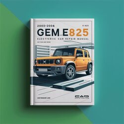 2002-2004 GEM E825 Models Electric Car Service Repair Workshop Manual PDF